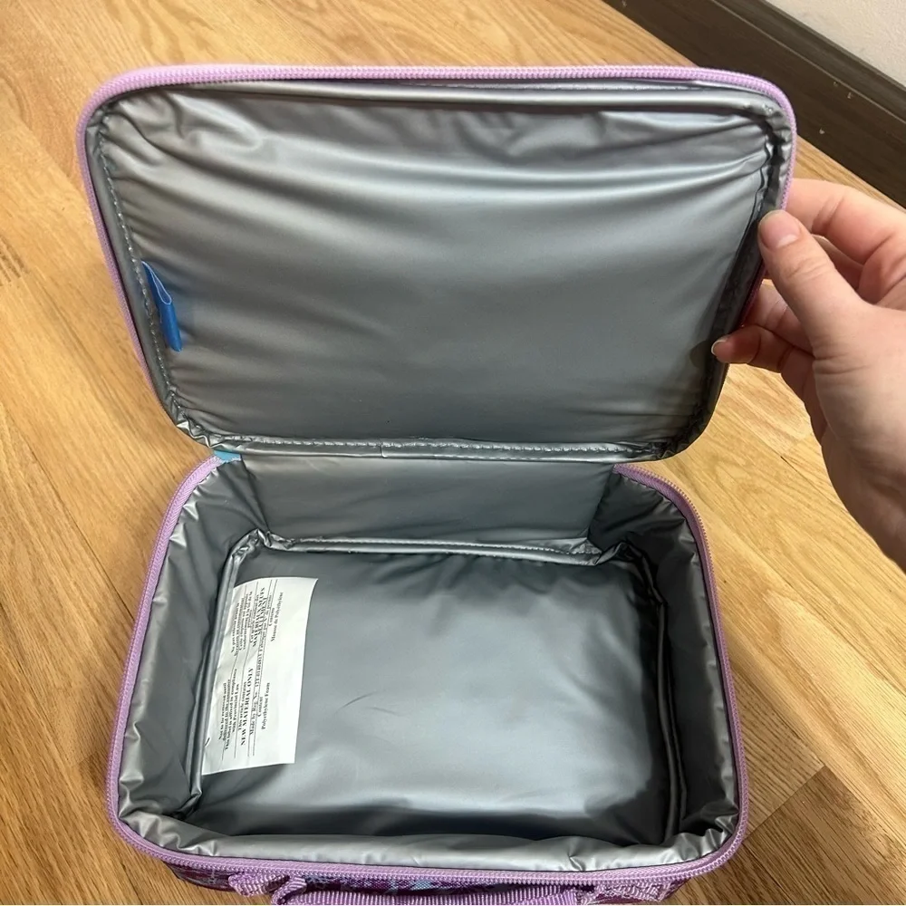 Disney Frozen Lunch Can Box American Tourist Purple Blue
